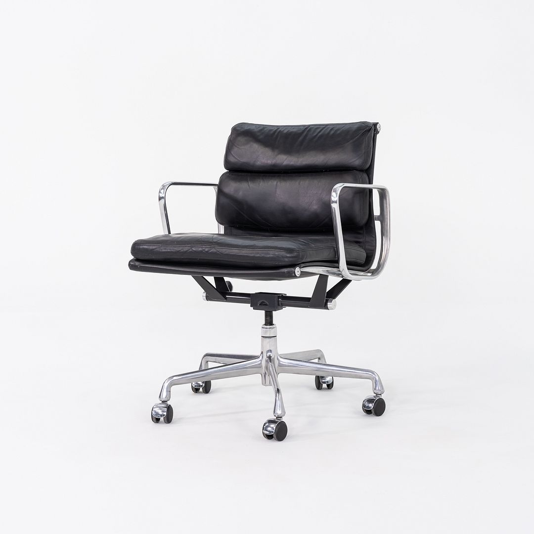 1990s Herman Miller Eames Soft Pad Management Desk Chair in Black Leather 5x Available