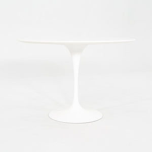 2010s Eero Saarinen for Knoll 42" Tulip Dining Table with White Laminate Top