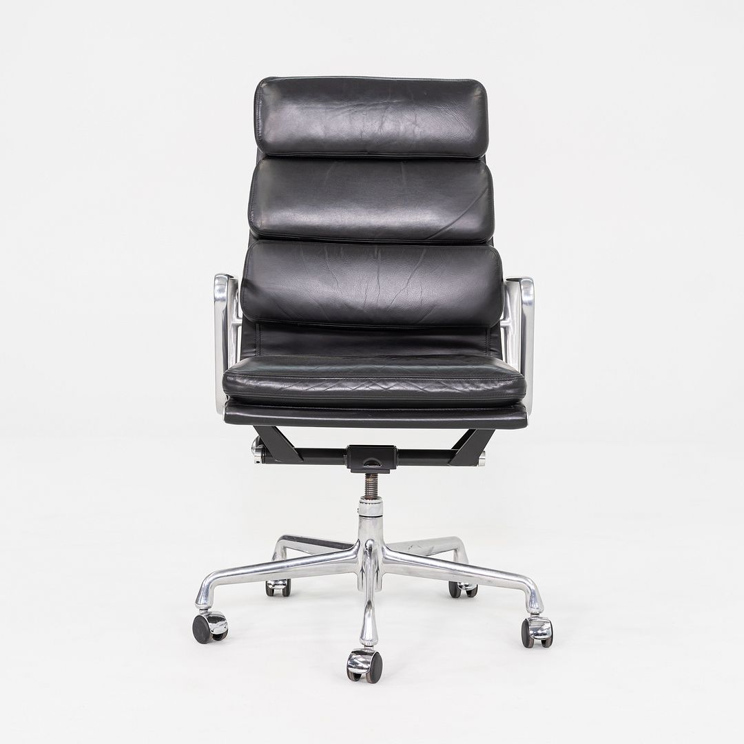 2003 Herman Miller Eames Soft Pad Executive Desk Chair Black Leather 17x Avail