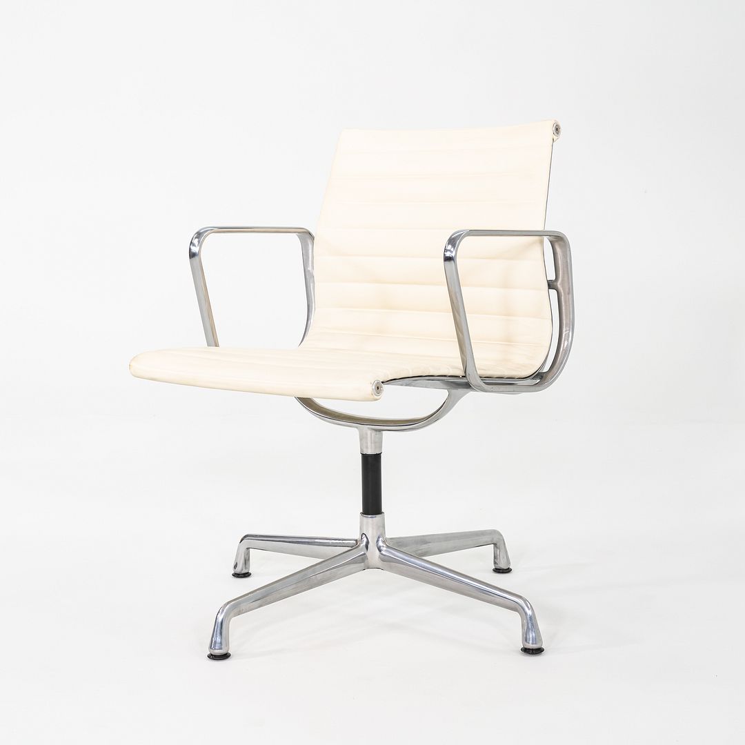 2013 Herman Miller Eames Aluminum Group Side Chairs Antler Swivel Bases