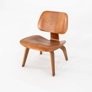 C. 1947 Herman Miller Evans Eames LCW Lounge Chair Walnut w/ 5-2-5 Screw Pattern