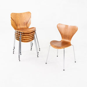 2016 Arne Jacobsen Fritz Hansen Series 7 Stacking Dining Chair Walnut 50+ Avail