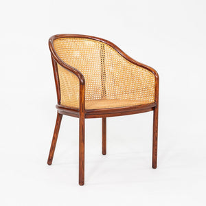 1980s Ward Bennett for Brickel Associates Bankers Chair in Dark Oil Ash 3x Avail