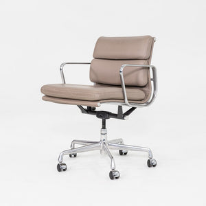 2007 Herman Miller Eames Soft Pad Management Desk Chair Greige Leather 4x Avail