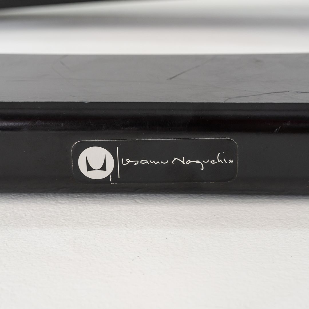 C. 2007 Isamu Noguchi for Herman Miller Coffee Table in Black with Glass Top