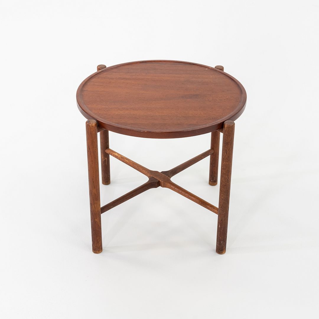 1960 PP35 Hans Wegner for Andreas Tuck Tray Top Occassional Table in Teak & Oak