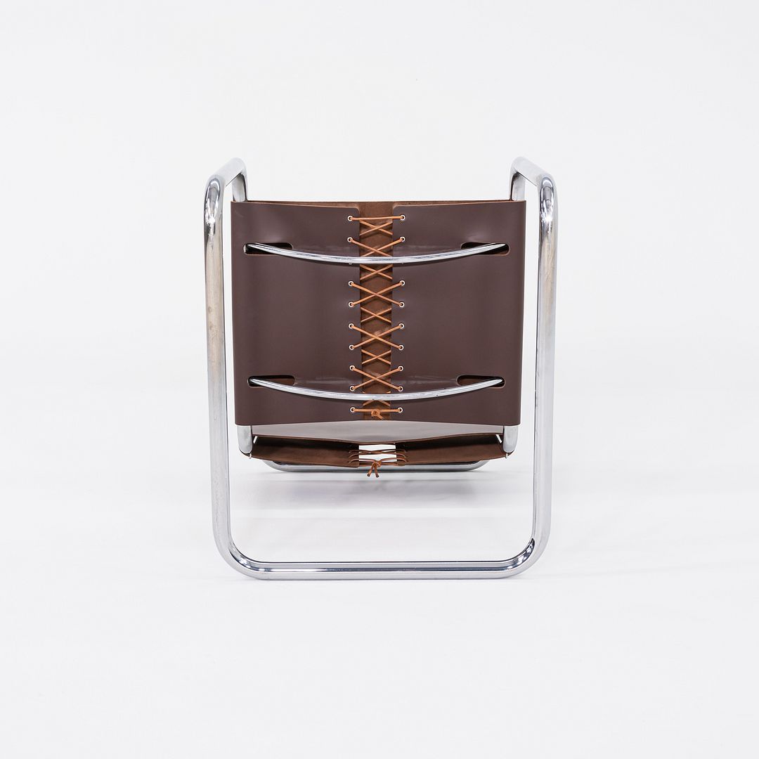 SOLD 1960s Set of Six Marcel Breuer for Knoll B33 Spoleto Dining Chairs in Brown Leather