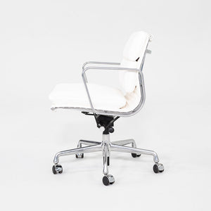 2010s Herman Miller Eames Soft Pad Management Desk Chair with White Leather