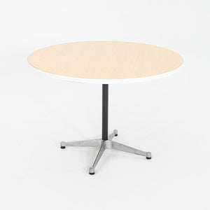 2000s Herman Miller Eames Occasional Table with Wood Laminate Top 42 inch Top