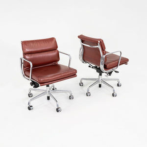 2012 Herman Miller Eames Soft Pad Management Desk Chair Rust Leather 10x Avail