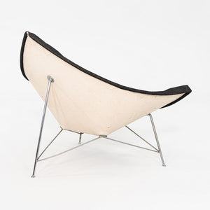 1950s George Nelson for Herman Miller Coconut Lounge Chair with Black Fabric