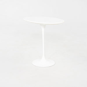 2000s Eero Saarinen for Knoll Tulip End Table with Oval Laminate Tops 2x Avail