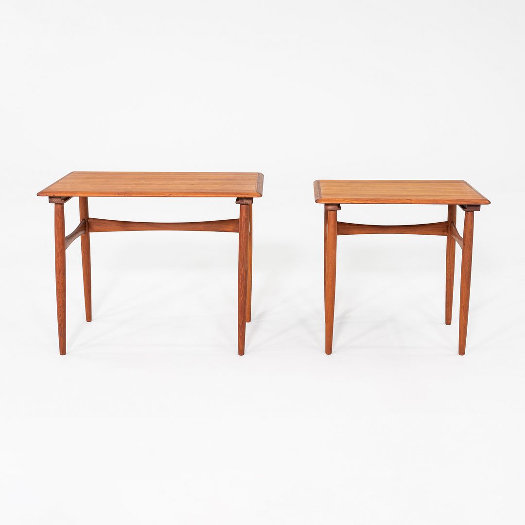 1960s Pair of Danish Nesting Tables by Kai Kristiansen for Vildbjerg Mobelfabrik