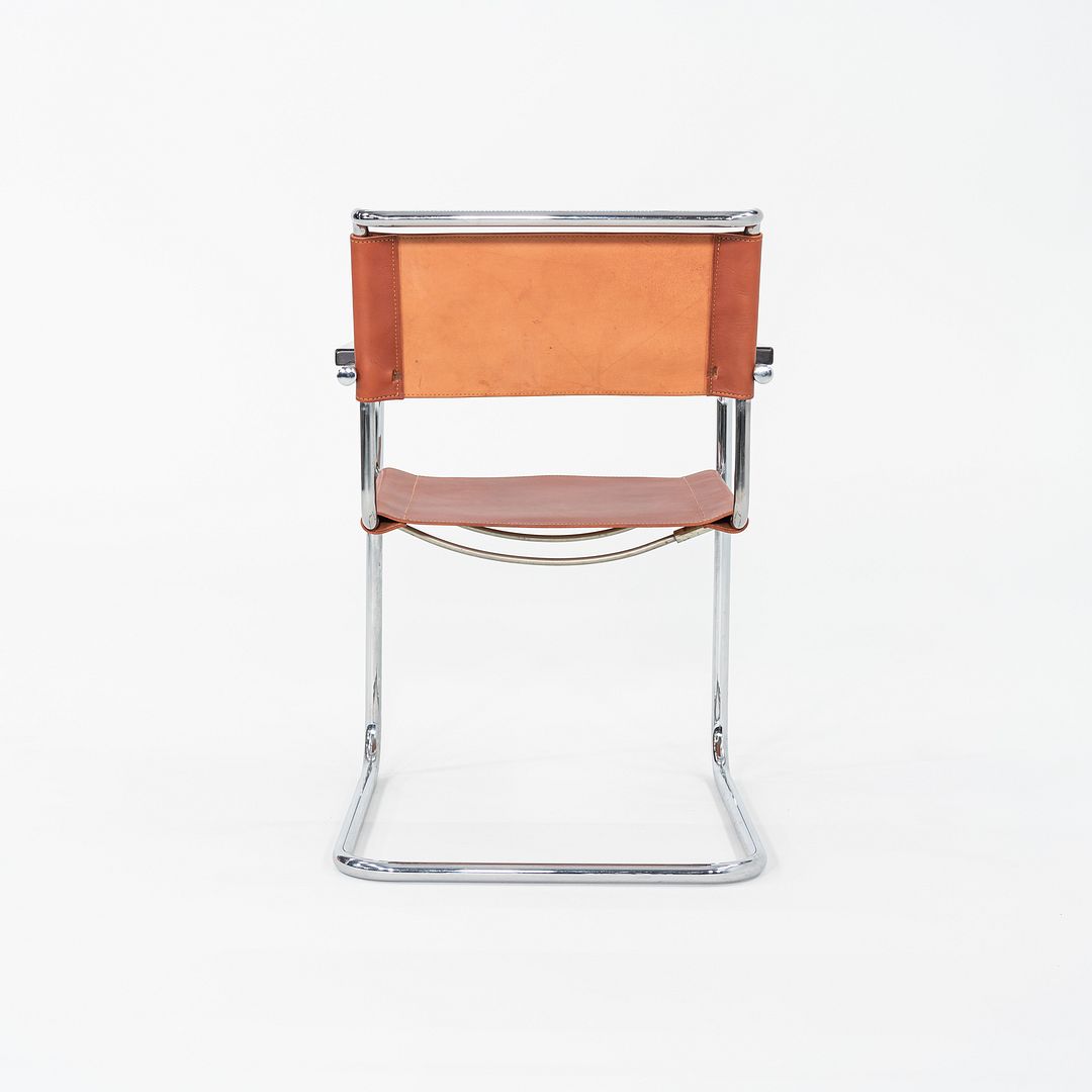 1960s Set of Eight Marcel Breuer for Thonet Dining Chairs in New Chestnut Saddle Leather