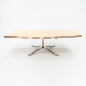 2004 Nicos Zographos Custom Conference Table in Wood with Stainless Steel Base