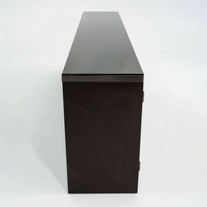 1950s Edward Wormley for Dunbar Walnut Ming Sideboard Cabinet w/ Brass Hardware