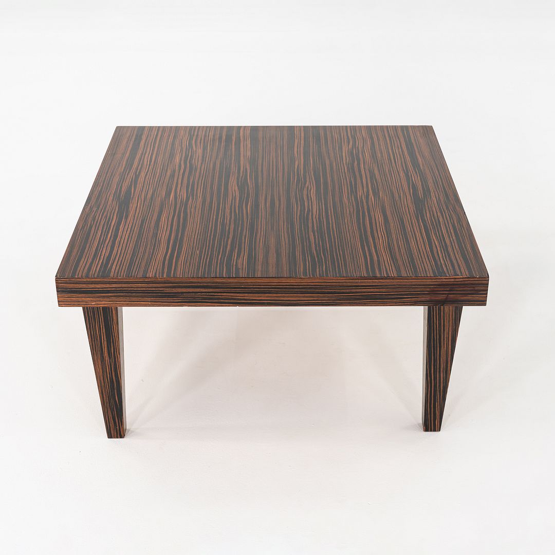 2000s Zanotta Macassar Ebony Coffee / Side Table, Italian Design, 35 Inches