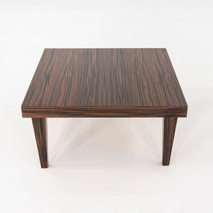 2000s Zanotta Macassar Ebony Coffee / Side Table, Italian Design, 35 Inches