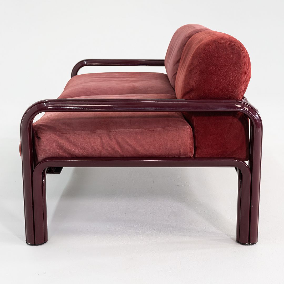 1981 Gae Aulenti Knoll Orsay Two Seat Sofa Loveseat w/ Suede Upholstery 2x Avail