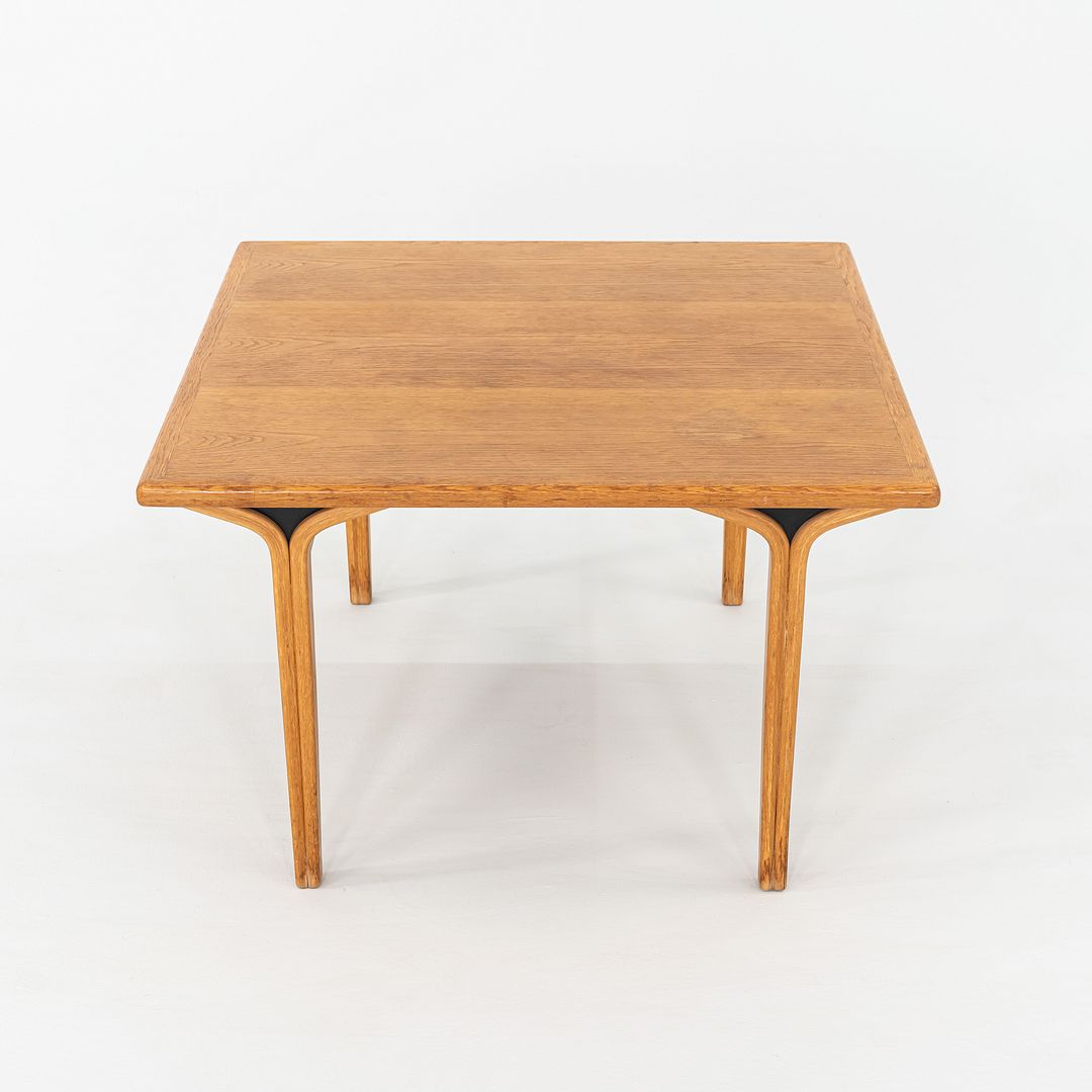 1978 Bill Stephens for Knoll 1300 Series Side End Table in Oak w/ Bentwood Legs