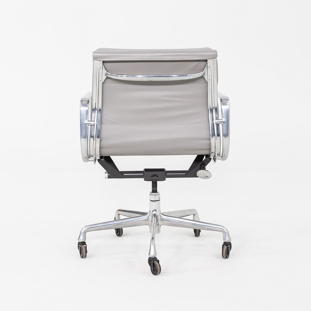 2006 Herman Miller Eames Soft Pad Management Desk Chair in Grey Leather 6x Avail