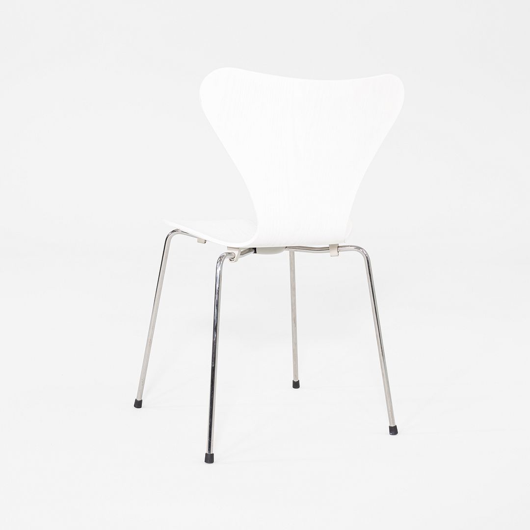 2020s Arne Jacobsen for Fritz Hansen Series 7 Chair Painted Ash w/ Chrome Base