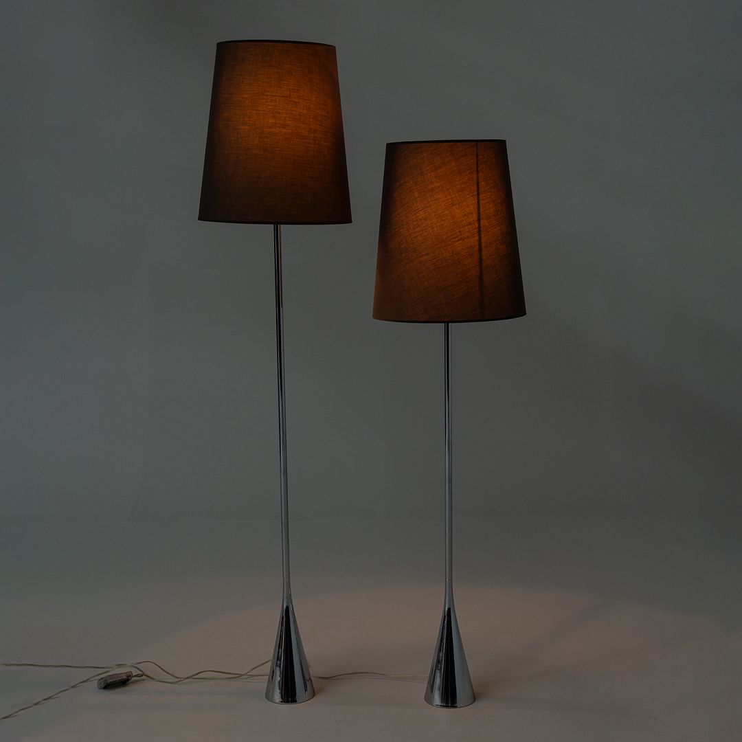 1990s Pair of Modernist Floor Lamps by Pascal Mourgue for Ligne Roset, France