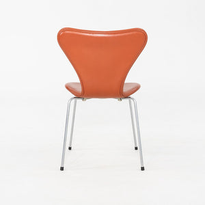 2004 Set of Four Arne Jacobsen for Fritz Hansen Series 7 Dining Chairs in Cognac