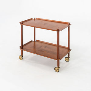 1960s Poul Hundevad for Vamdrup Teak Bar / Serving Cart in Teak Made in Denmark