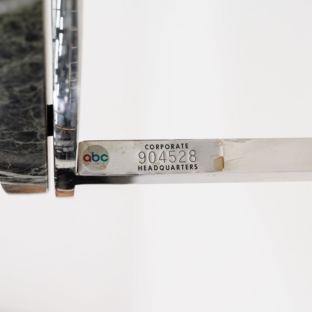 1966 Gordon Bunshaft & Davis Allen for SOM Marble & Steel Side Table Model TA-39