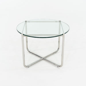 2000s Mies Van Der Rohe for Knoll E04M MR Coffee Table with Glass Top 27.5"