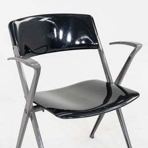 2007 Emilio Ambasz for Knoll Visor Stacking Dining Arm Chair in Black 25x Avail