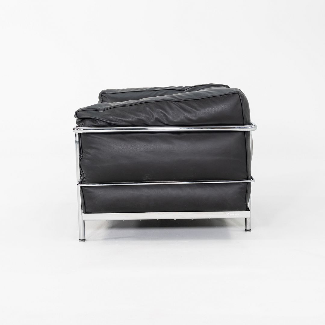 2010s Pair of Le Corbusier Jeanneret Perriand for Cassina LC3 Club Lounge Chair