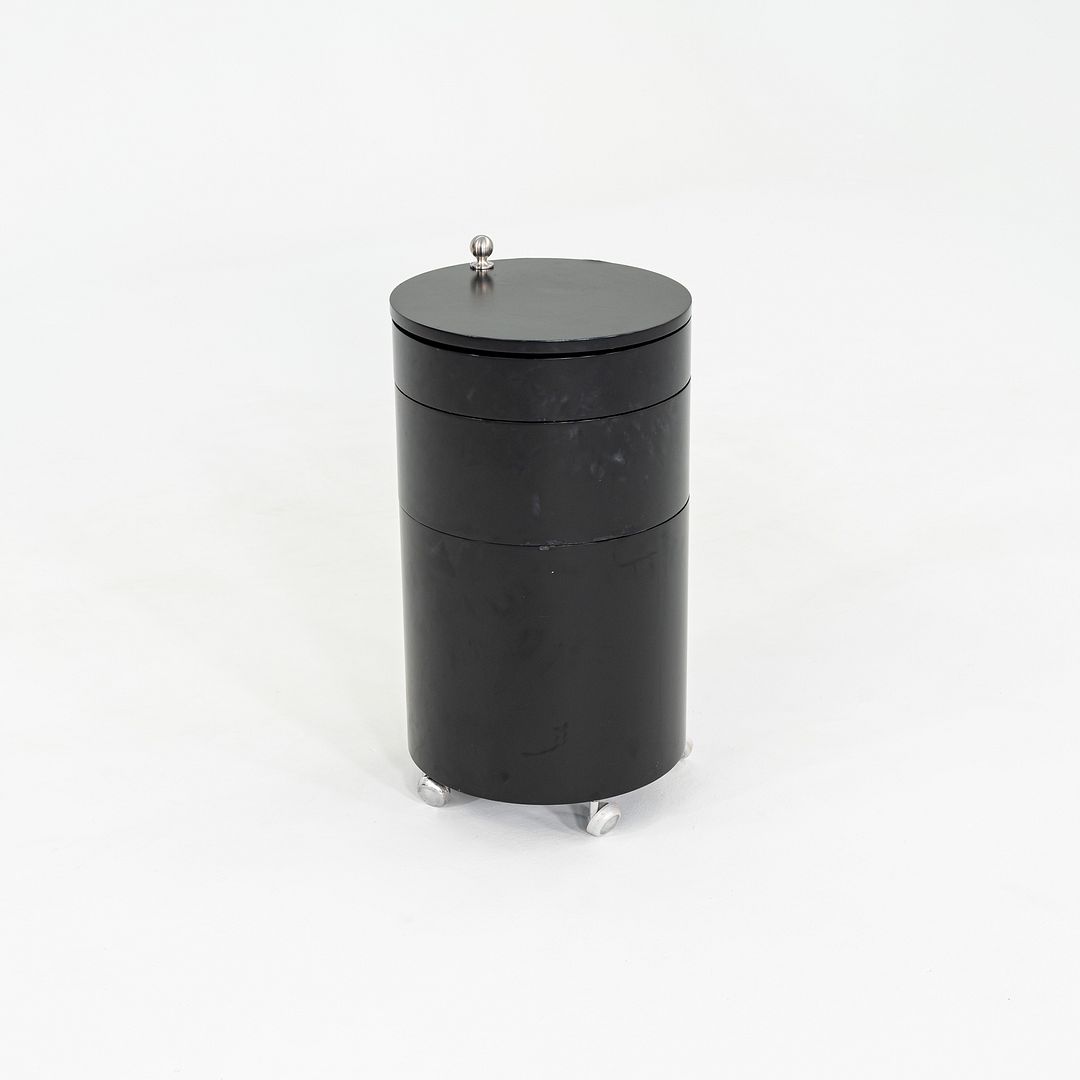 2010s Verpan Panton for Verpan Barboy Container Cart in Black Molded Wood