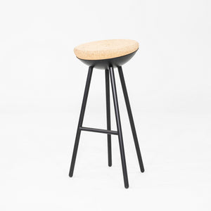 2010s Note Design Studio for Mitab Boet Bar Stool in Metal w/ Cork Seat 5x Avail