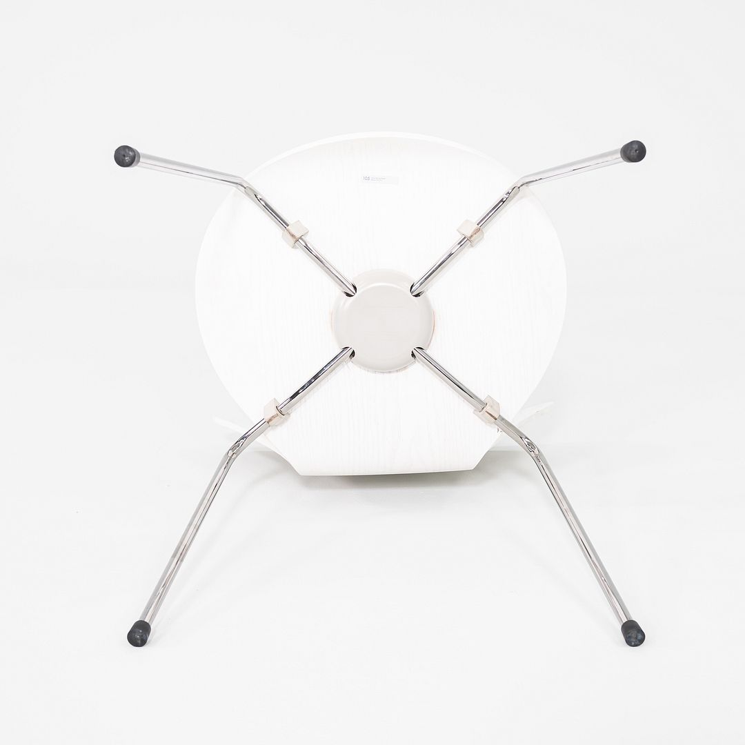 2020s Arne Jacobsen for Fritz Hansen Series 7 Chair Painted Ash w/ Chrome Base