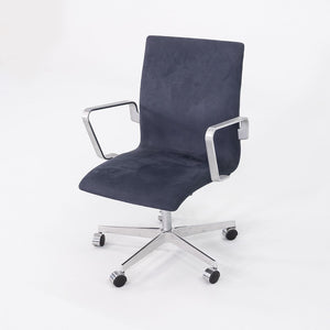 2023 Arne Jacobsen for Fritz Hansen Low Oxford Desk Chairs in Suede 11x Available
