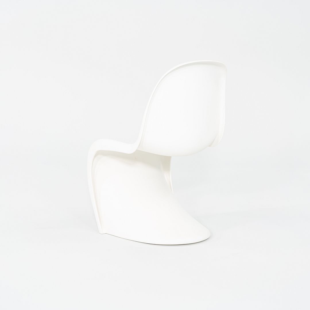 2010s Set of Six Verner Panton for Vitra Dining Chairs in White Polypropylene