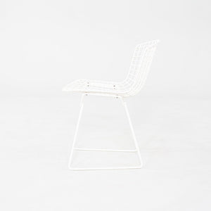 1990s Harry Bertoia for Knoll Wire Dining / Side Chair White Powdercoated Steel