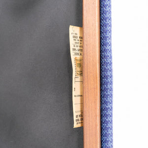 1971 Bill Stephens for Knoll 1300 Series Dining Chair in Blue Fabric and Walnut