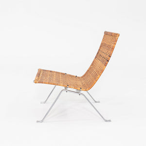 1960s Pair of Poul Kjaerholm for E. Kold Christensen PK 22 Wicker Lounge Chairs