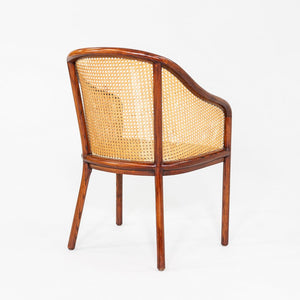 1980s Ward Bennett for Brickel Associates Bankers Chair in Dark Oil Ash 3x Avail