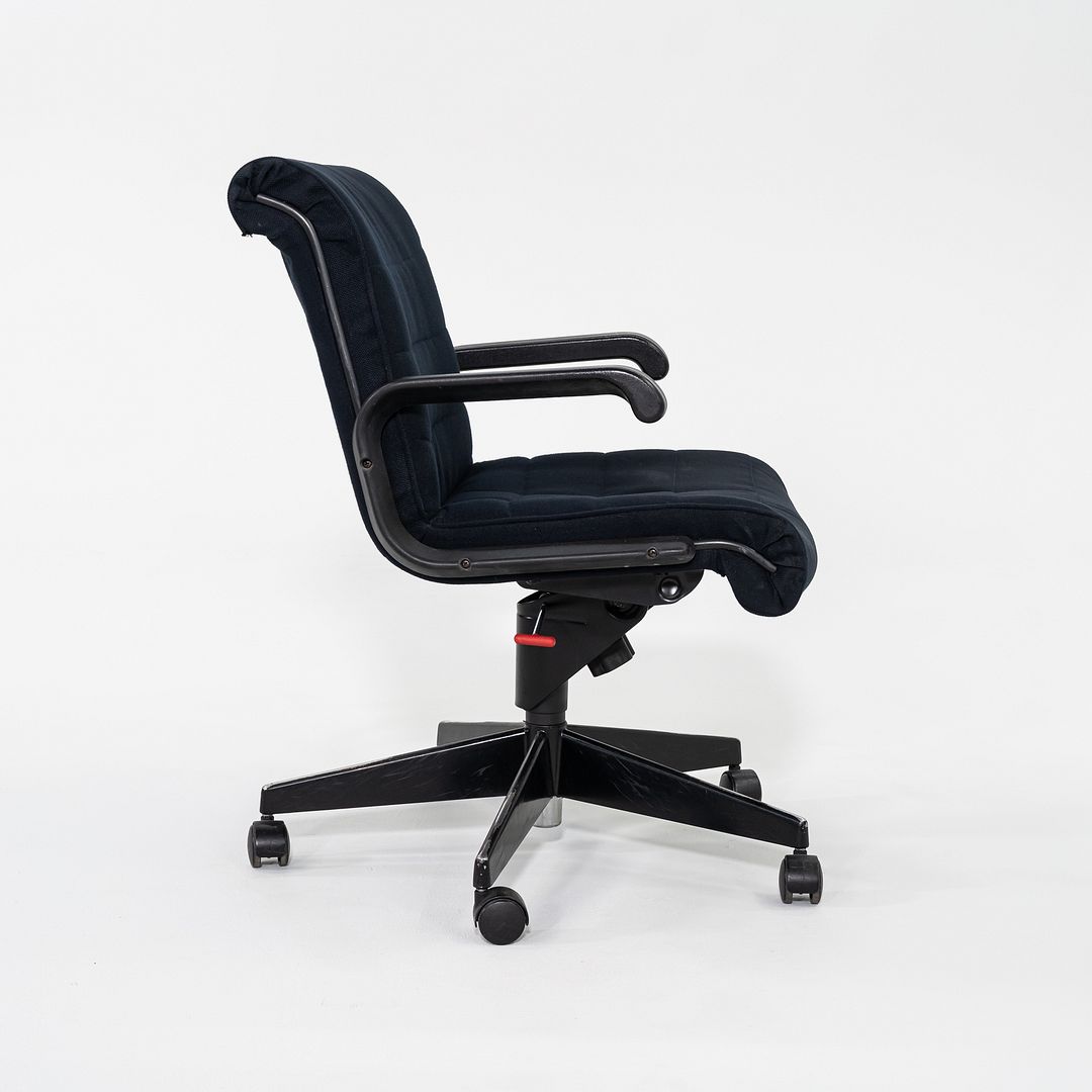 C. 2000s Richard Sapper for Knoll Management Desk Chair Black w/ Pneumatic Lift