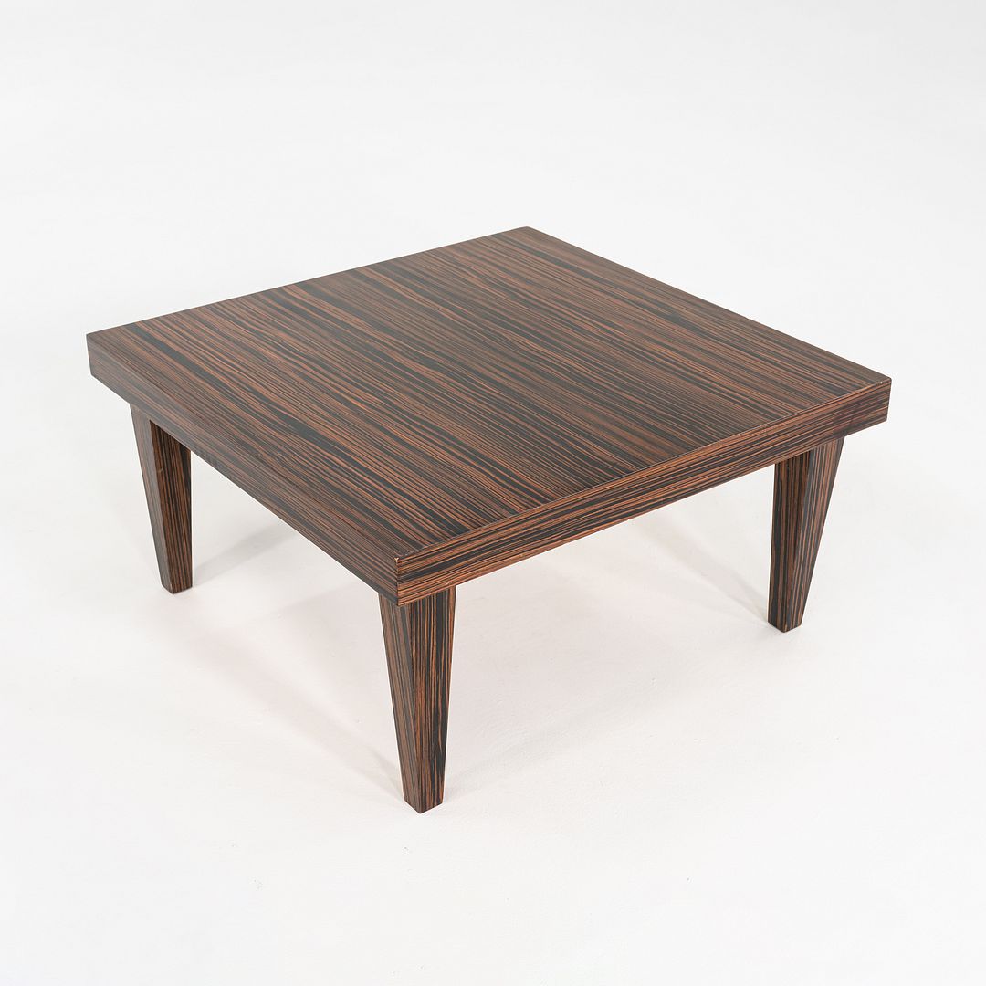 2000s Zanotta Macassar Ebony Coffee / Side Table, Italian Design, 35 Inches