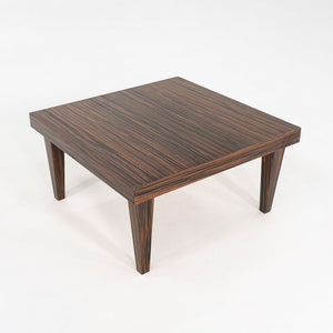 2000s Zanotta Macassar Ebony Coffee / Side Table, Italian Design, 35 Inches