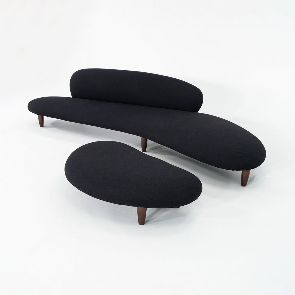 2010s Isamu Noguchi for Vitra Cloud Freeform Sofa and Ottoman in Fabric