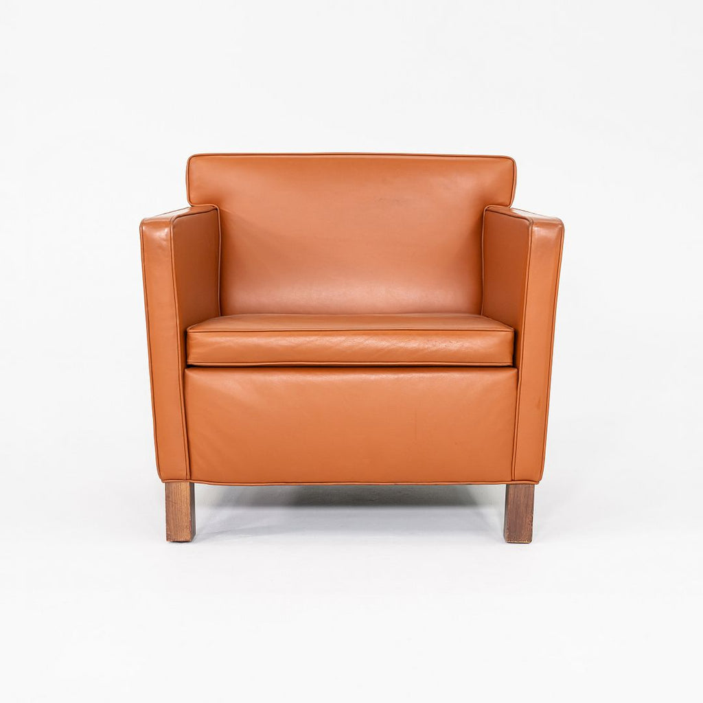 2010s Mies Van Der Rohe for Knoll Krefeld Club Chair Cognac Leather Upholstery