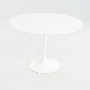 2010s Eero Saarinen for Knoll 42" Tulip Dining Table with White Laminate Top