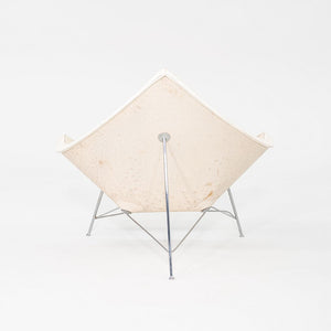 1950s George Nelson for Herman Miller Coconut Lounge Chair with White Vinyl