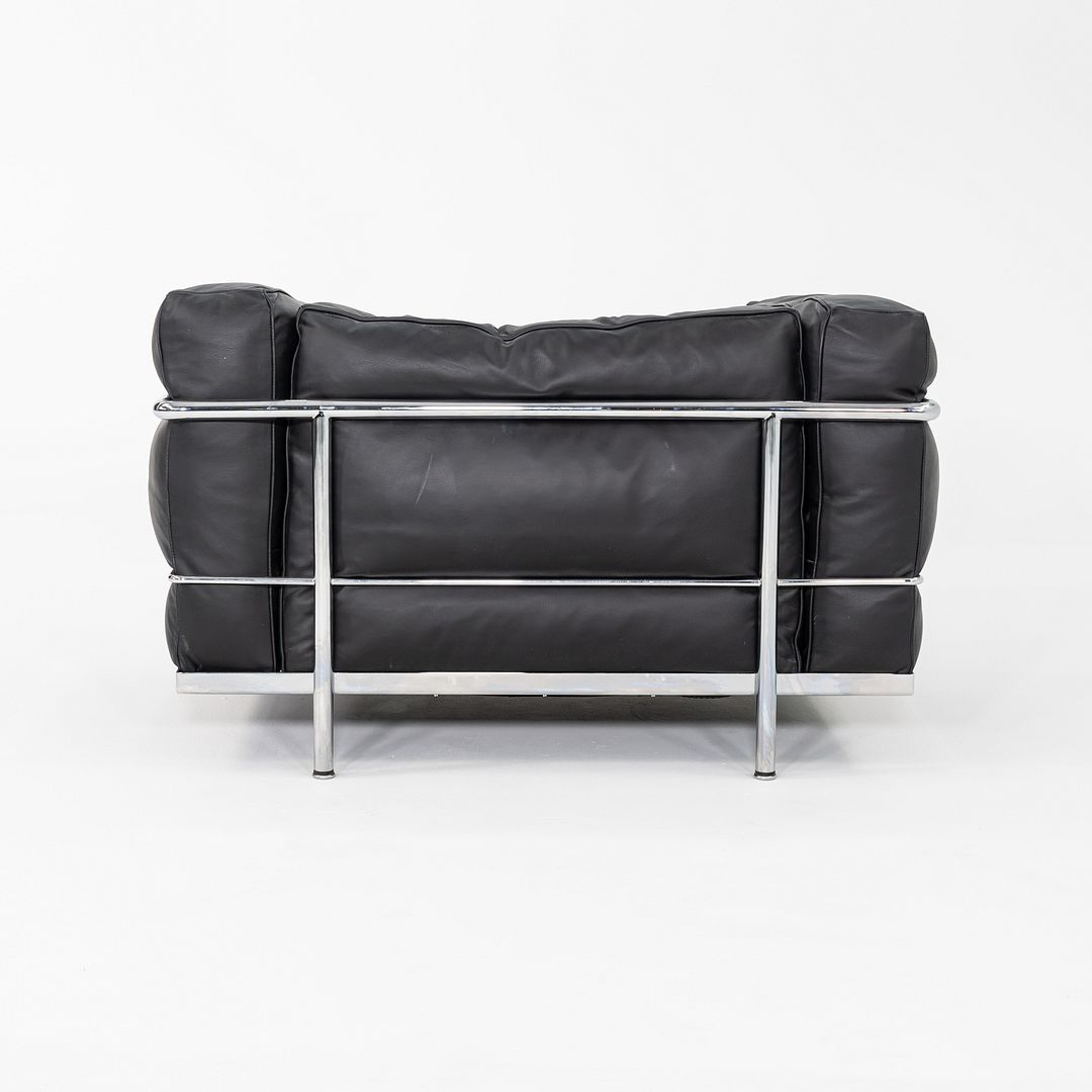2010s Pair of Le Corbusier Jeanneret Perriand for Cassina LC3 Club Lounge Chair